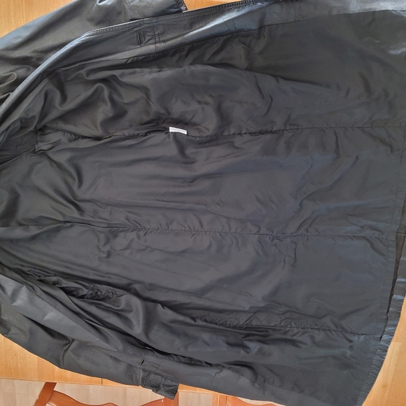 Leather Long Coat - Picture 3 of 8